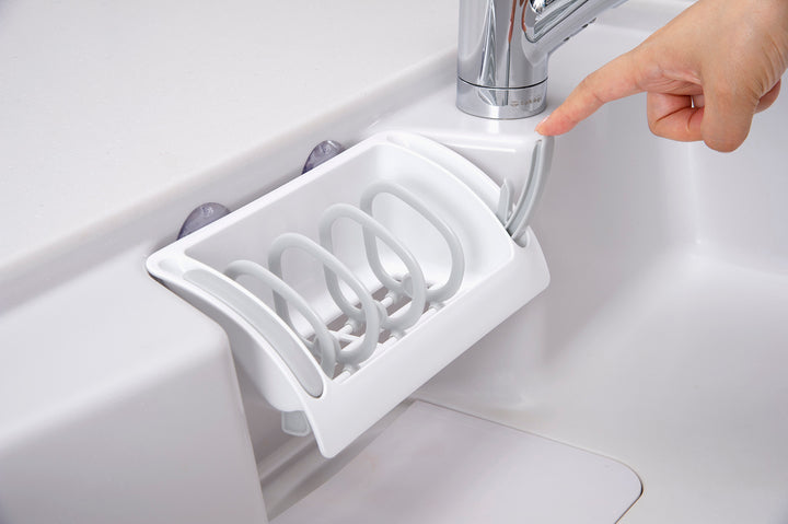 Sponge rack with eco-friendly hooks