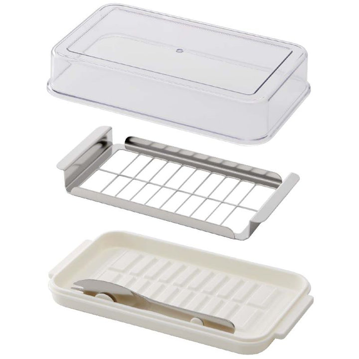 Stainless steel butter cutter and case