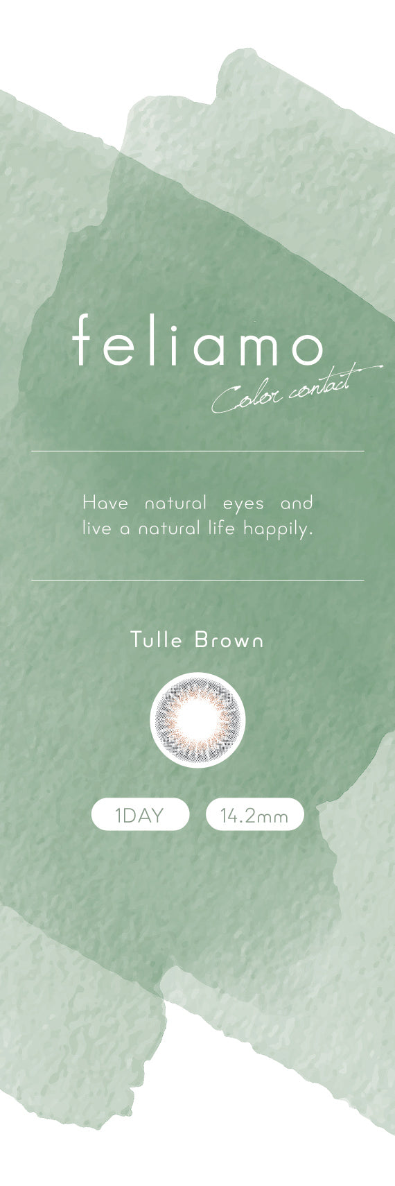 feliamo 1day Colored Contact Lenses - Tulle Brown - 10 Pieces - 14.2mm DIA - Japanese Brand