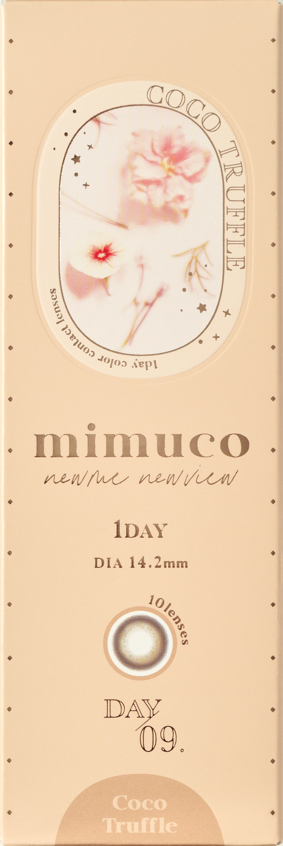 mimuco 1day Colored Contact Lenses - Coco Truffle - 10 Pieces - 14.2mm DIA - Japanese Brand