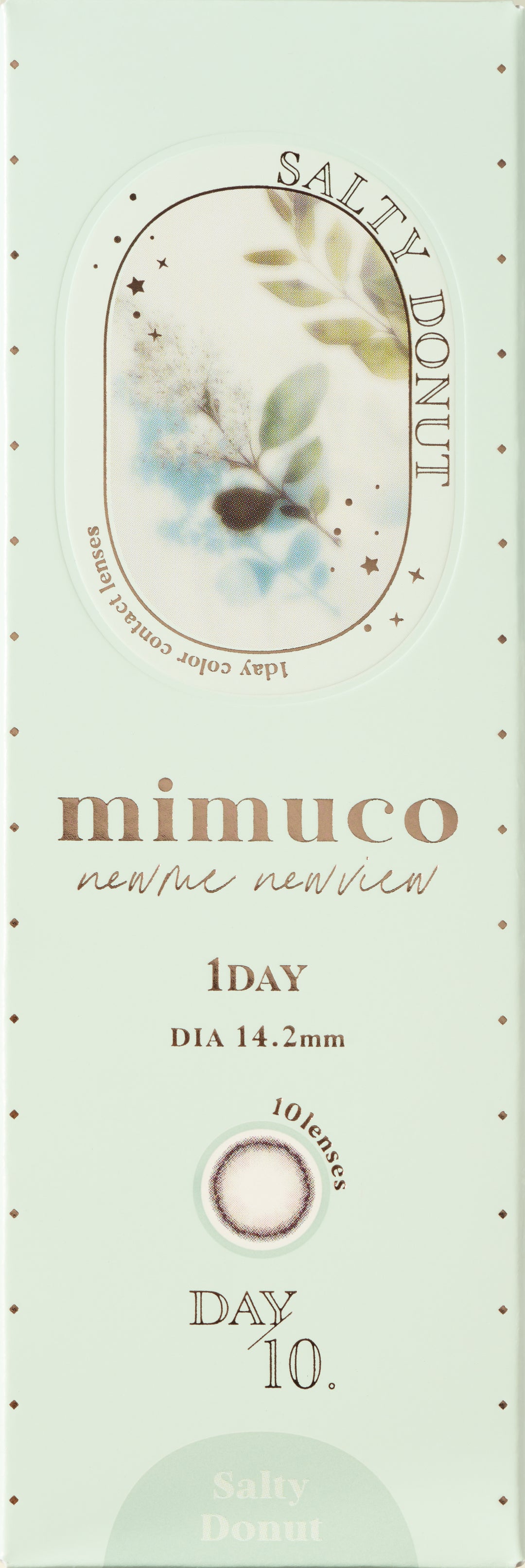 mimuco 1day Colored Contact Lenses - Salty Donut - 10 Pieces - 14.2mm DIA - Japanese Brand