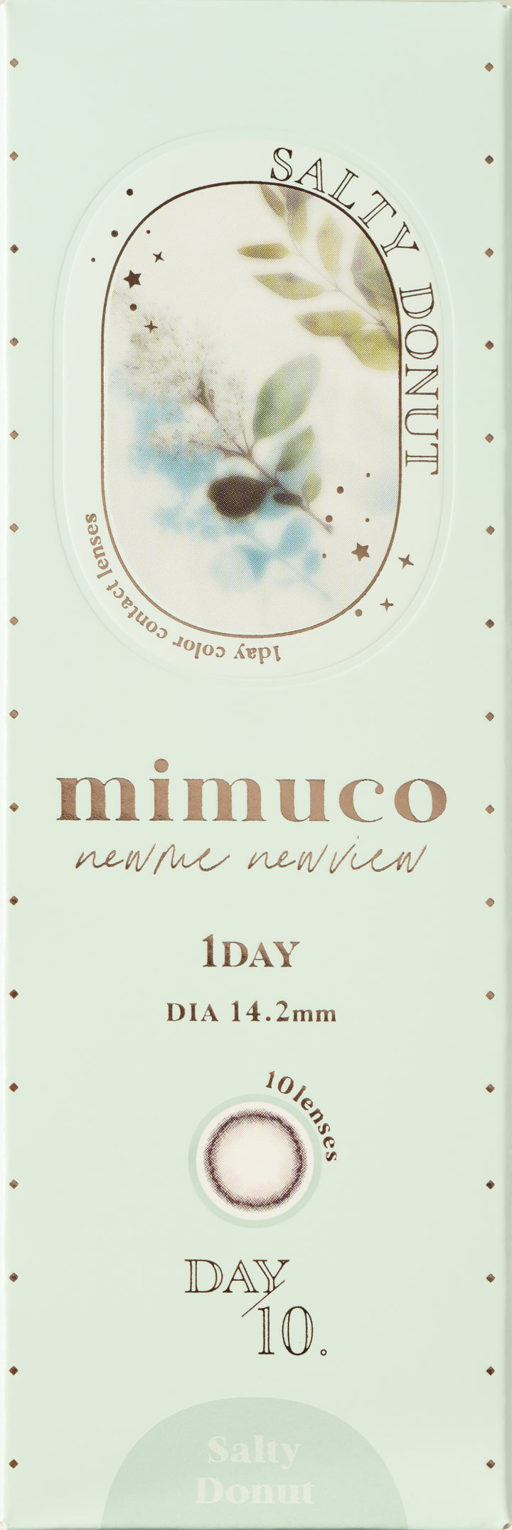 mimuco 1day Colored Contact Lenses - Salty Donut - 10 Pieces - 14.2mm DIA - Japanese Brand