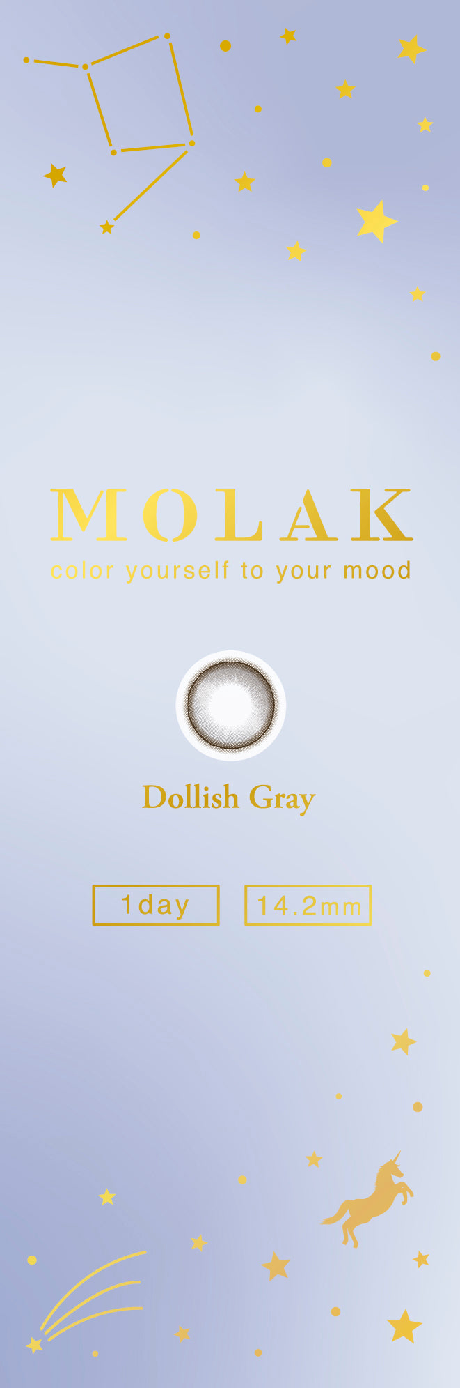 MOLAK 1day Colored Contact Lenses - Dollish Gray - 10 Pieces - 14.2mm DIA - Japanese Brand