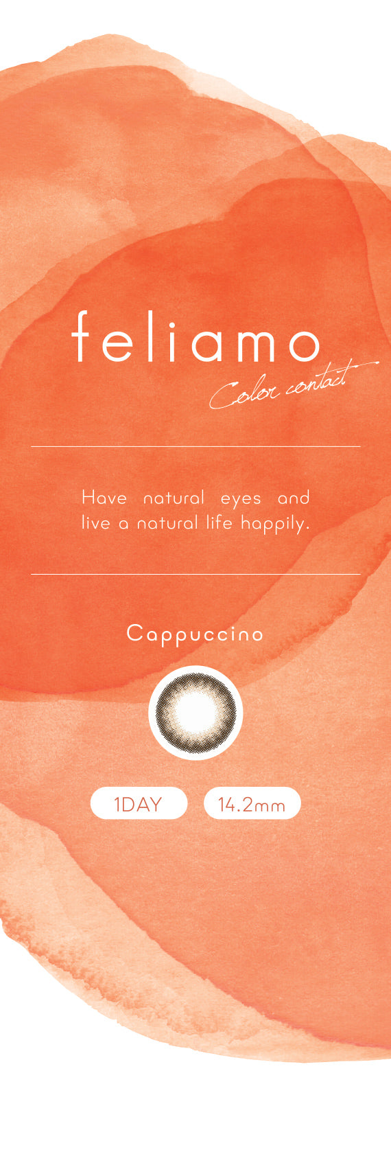 feliamo 1day Colored Contact Lenses - cappuccino - 10 Pieces - 14.2mm DIA - Japanese Brand