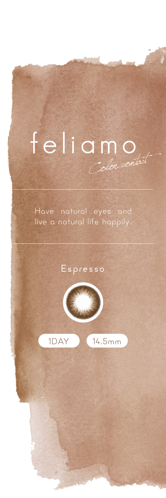 feliamo 1day Colored Contact Lenses - espresso - 10 Pieces - 14.5mm DIA - Japanese Brand
