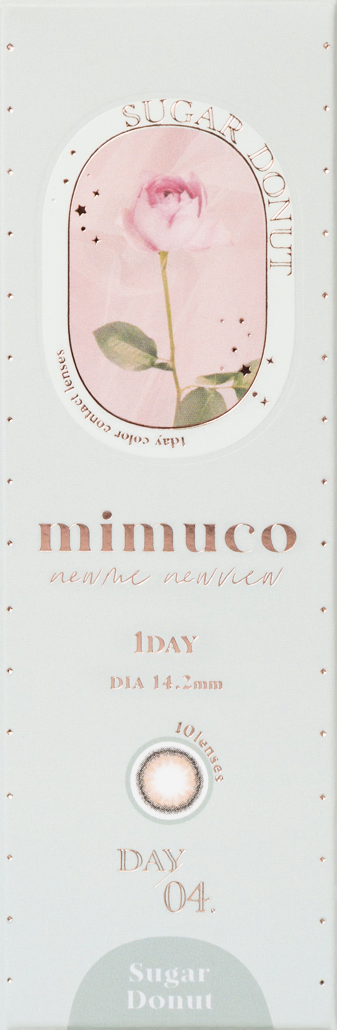 mimuco 1day Colored Contact Lenses - Sugar donuts - 10 Pieces - 14.2mm DIA - Japanese Brand
