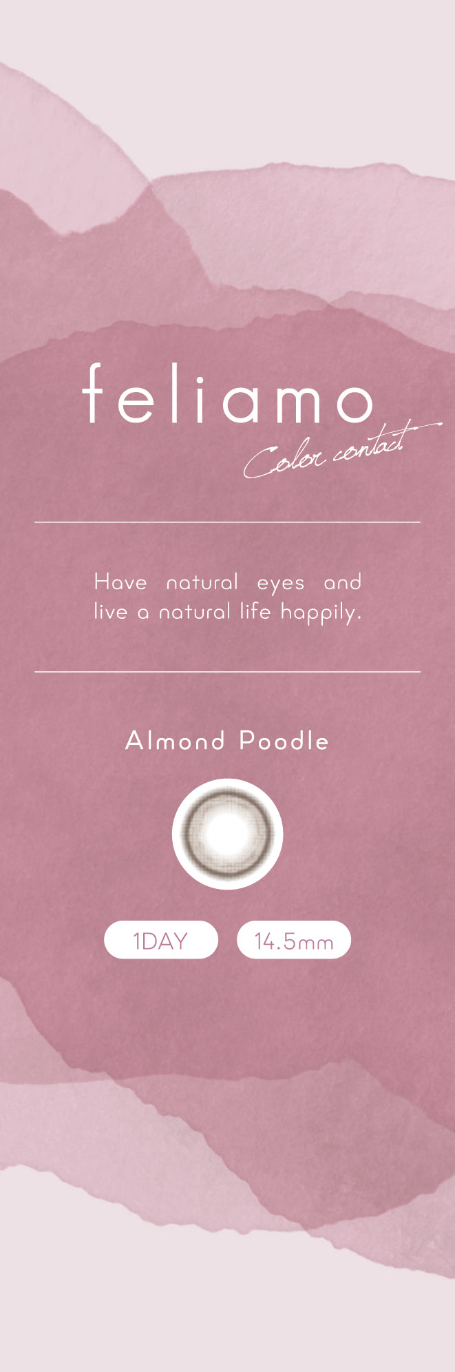 feliamo 1day Colored Contact Lenses - almond flour - 10 Pieces - 14.5mm DIA - Japanese Brand