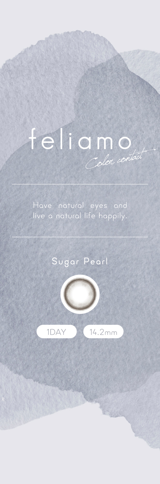 feliamo 1day Colored Contact Lenses - Sugar Pearl - 10 Pieces - 14.2mm DIA - Japanese Brand