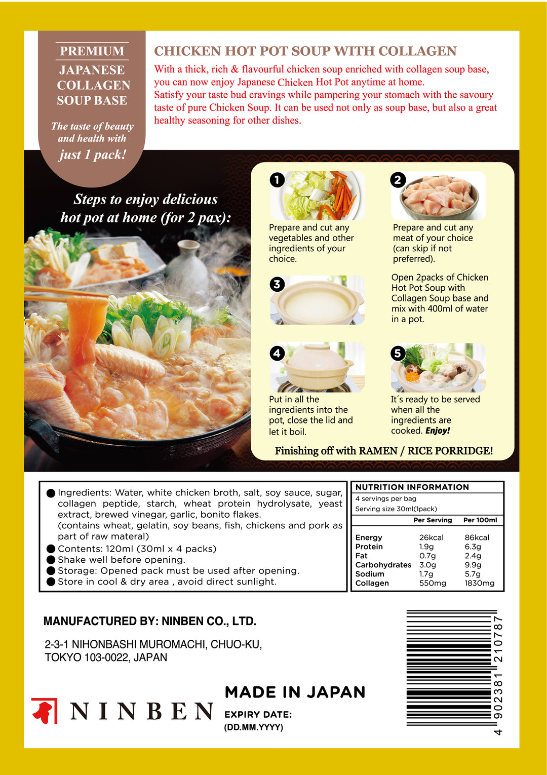 Chicken Hot Pot Soup with Collagen