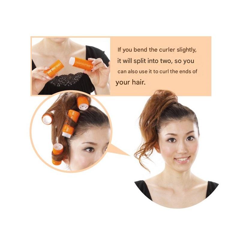 Beauty Hair Rollers - 28mm / Orange / 4pieces