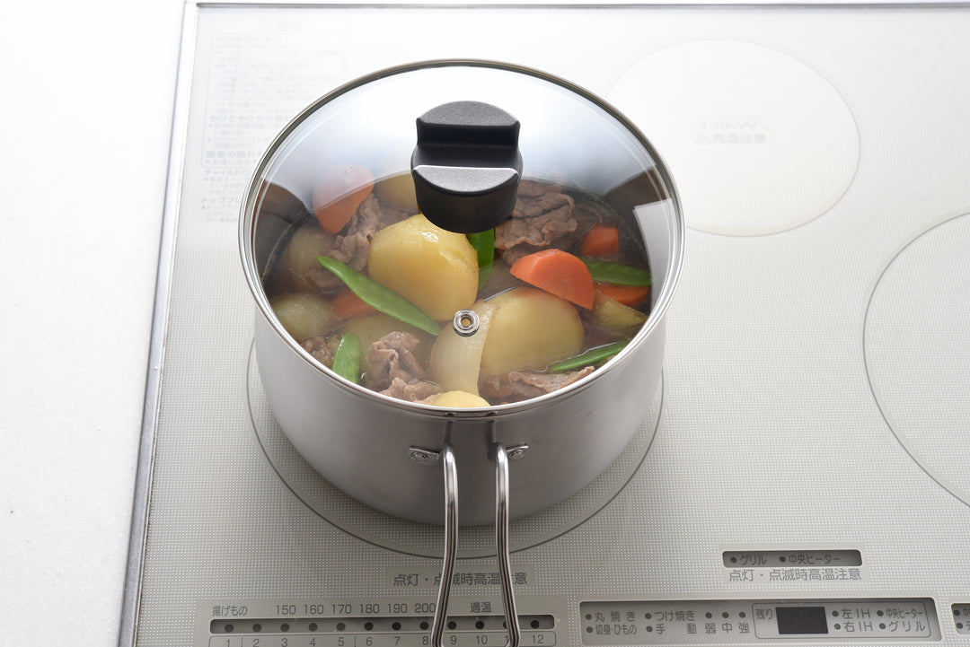 Stainless steel multi pot 18cm with strainer
