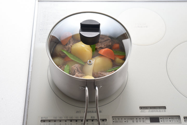 Stainless steel multi pot 18cm with strainer