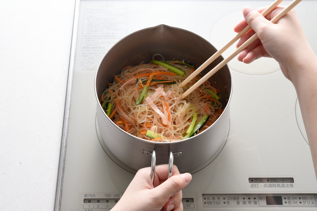 Stainless steel multi pot 18cm with strainer