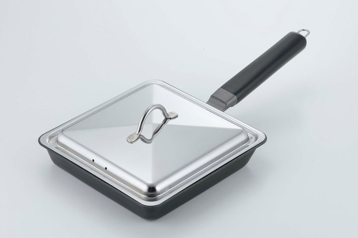 Fiberline iron square frying pan and cover