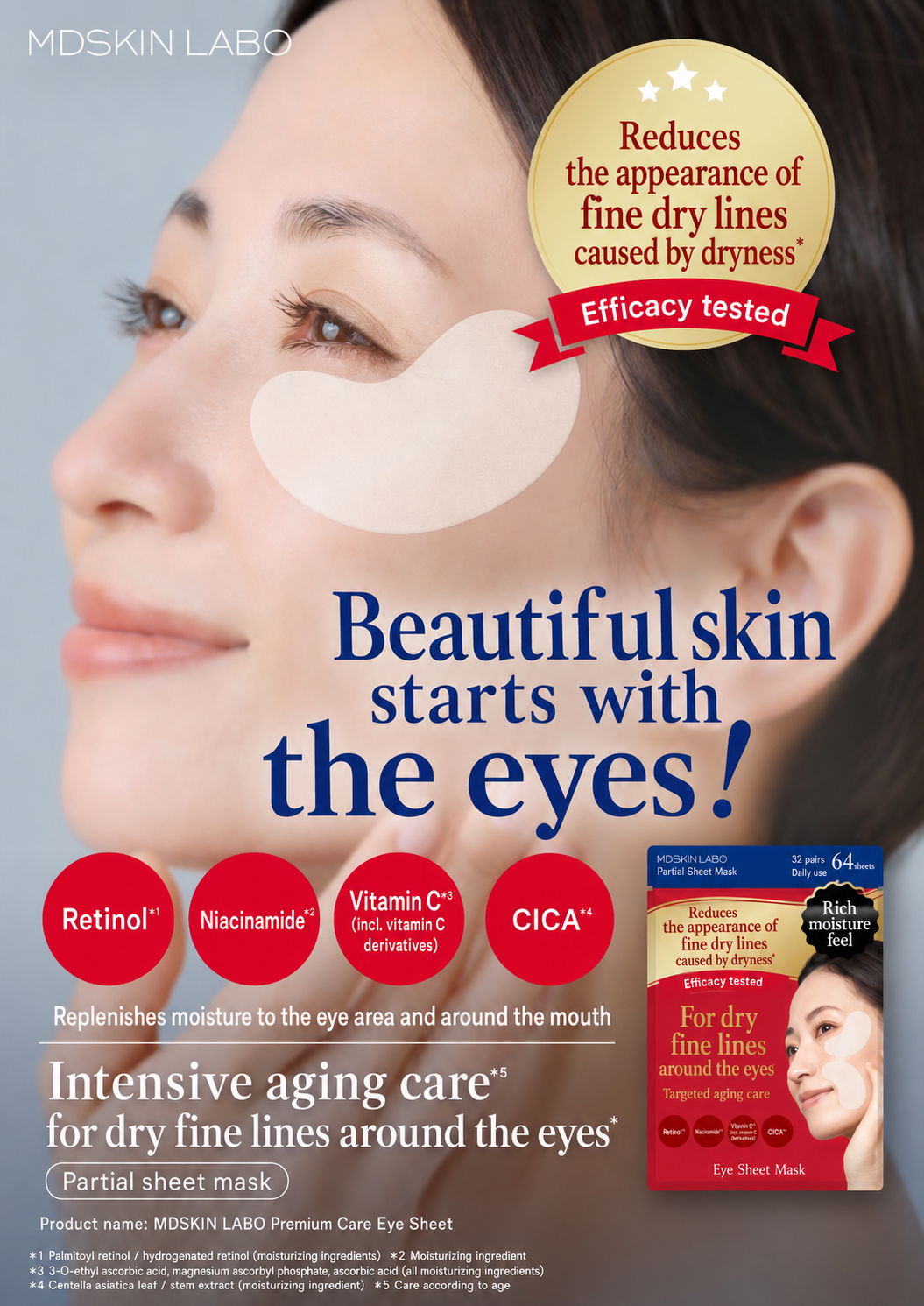 MDSKIN LABO Partial Sheet Mask (120-Pack)