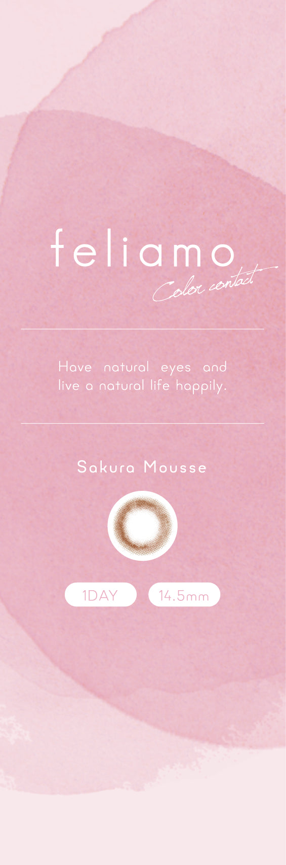 feliamo 1day Colored Contact Lenses - Sakura Mousse - 10 Pieces - 14.5mm DIA - Japanese Brand